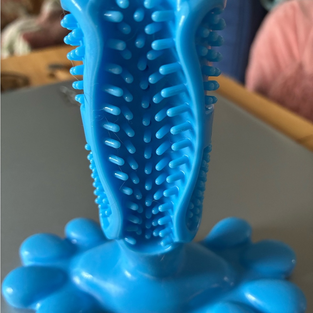 🩵 Blue Rubber Pet Delay Chew Toy - Picture 4 of 14